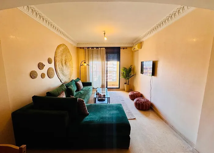 E-Appartement De Luxe Centre Gueliz Piscine Parking Fibre Netflix